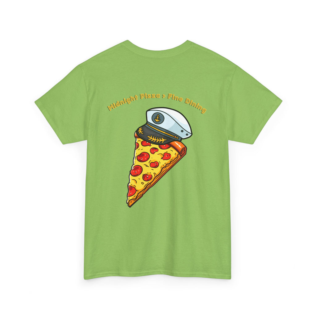 Pizza Captain Unisex Heavy Cotton Tee - Fun Graphic Tee, Retro Vibe, Perfect for Pizza Lovers, Casual Wear, Gift for Any Occasion