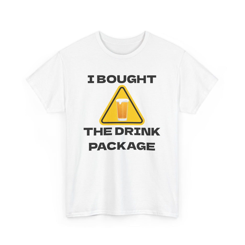 Vacation Humor Tee, Fun Shirt for Cruise Lovers, Drink Package T-Shirt, Gift for Travelers, Summer Vacation Apparel