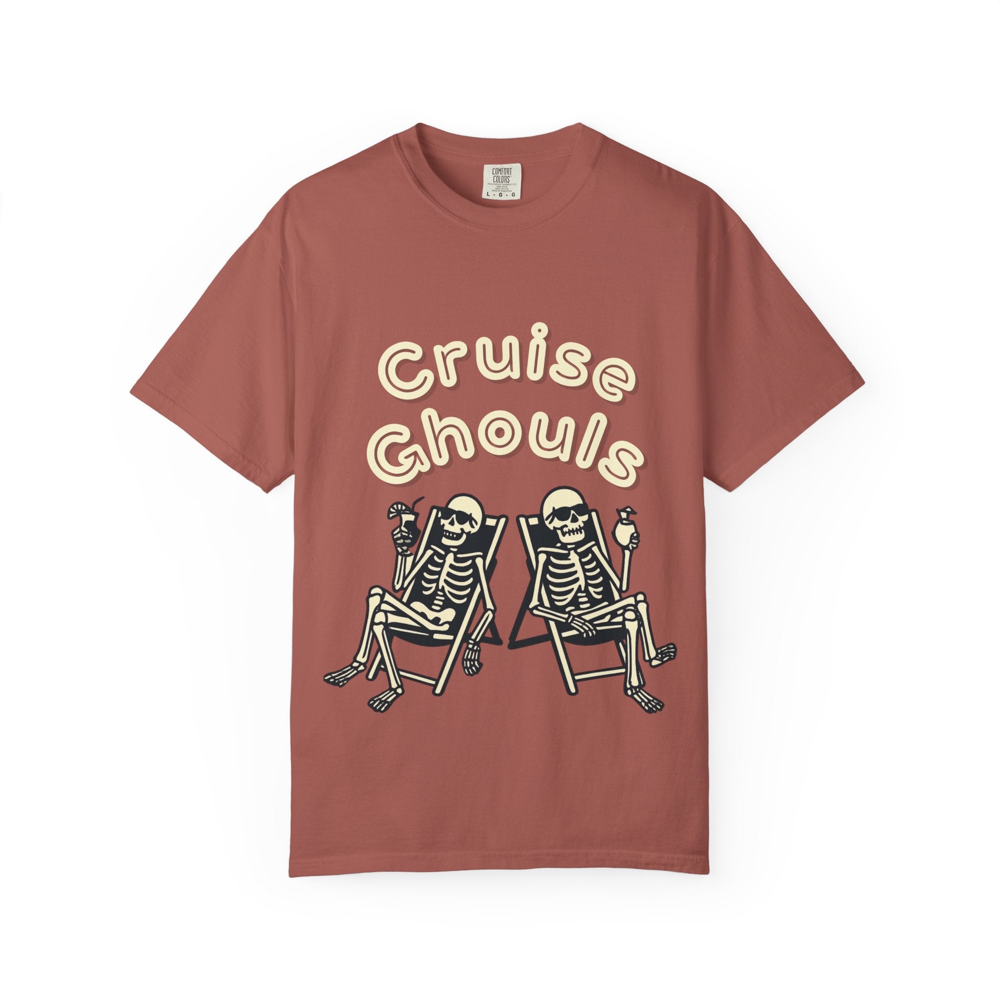 Cruise Ghoul T-Shirt | Chill Skeleton Design | Unisex Gift for Halloween & Summer Vibes, Casual Wear, Beach Tee, Festival Fashion