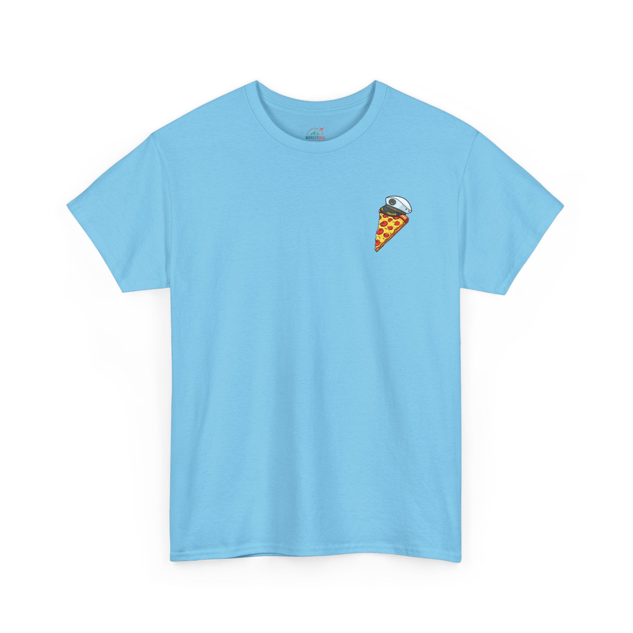 Pizza Captain Unisex Heavy Cotton Tee - Fun Graphic Tee, Retro Vibe, Perfect for Pizza Lovers, Casual Wear, Gift for Any Occasion