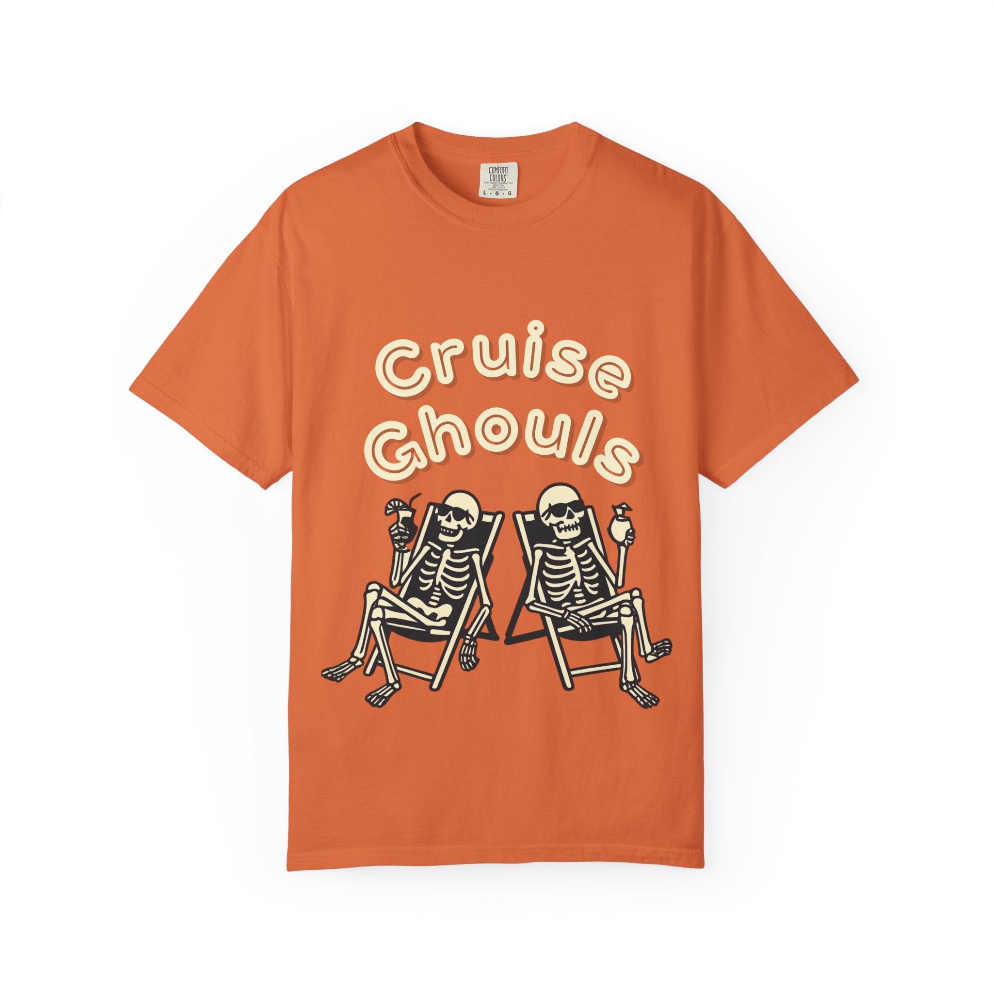 Cruise Ghoul T-Shirt | Chill Skeleton Design | Unisex Gift for Halloween & Summer Vibes, Casual Wear, Beach Tee, Festival Fashion