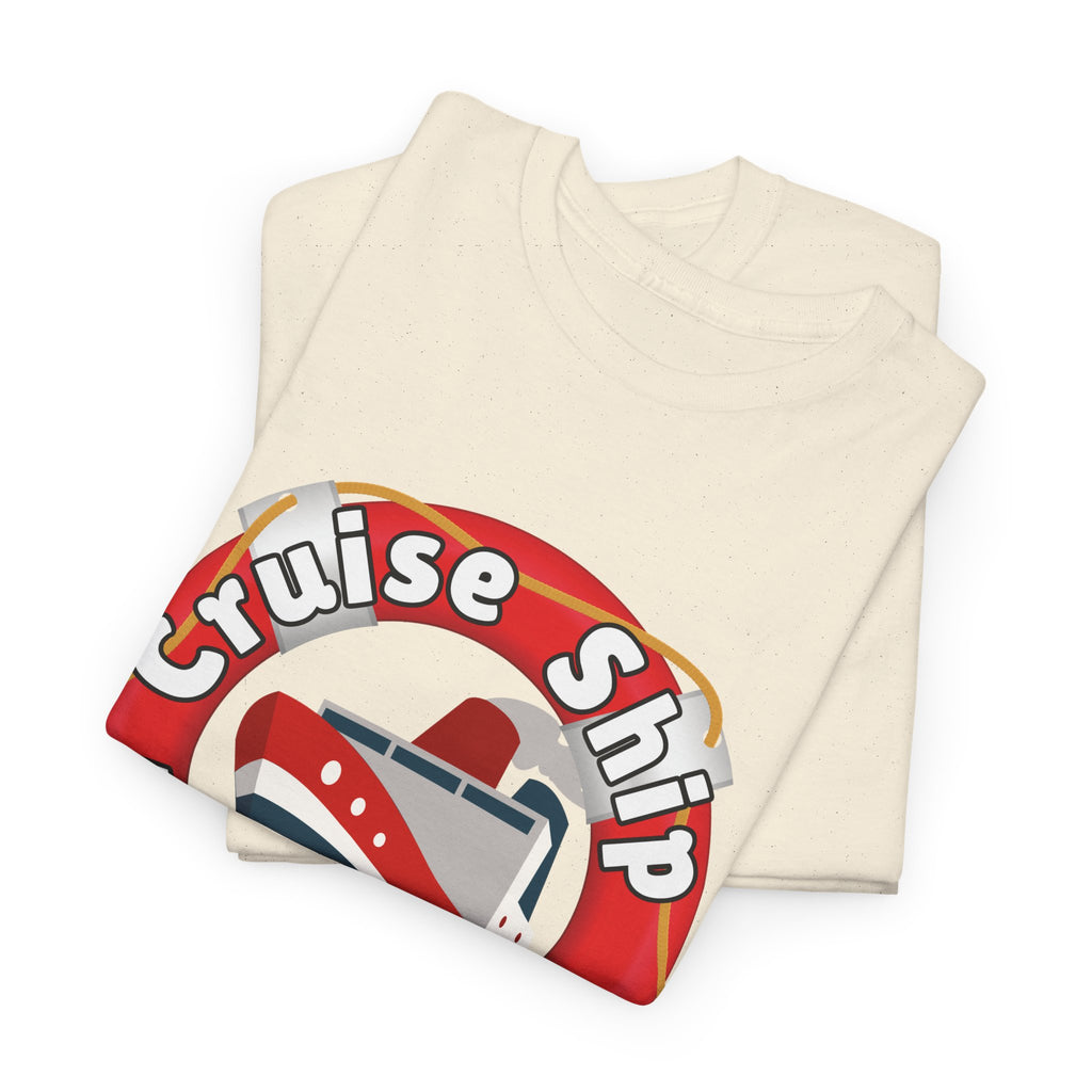 Cruise Ship Anonymous Tee - Fun Unisex Heavy Cotton T-Shirt, Perfect for Travel Lovers, Nautical Adventures, Summer Vacations