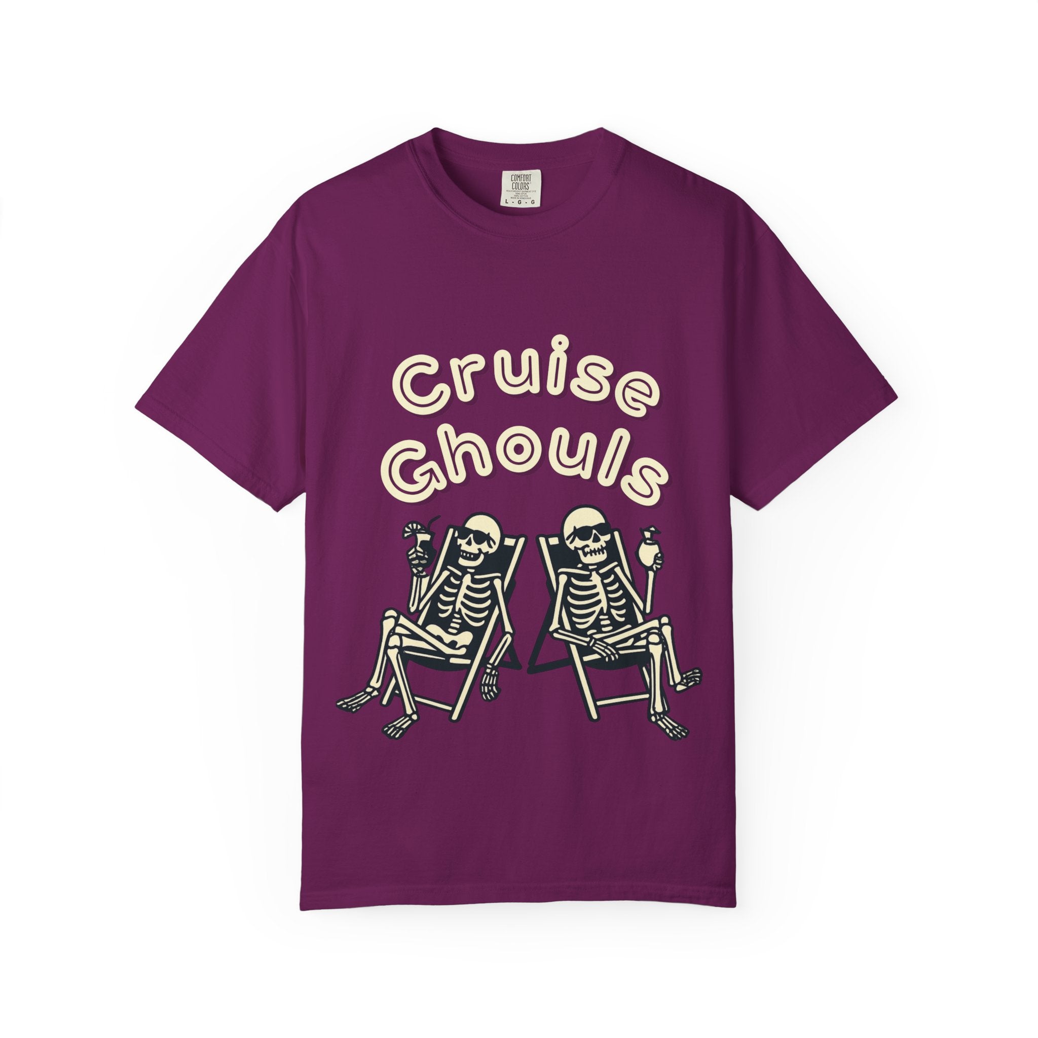Cruise Ghoul T-Shirt | Chill Skeleton Design | Unisex Gift for Halloween & Summer Vibes, Casual Wear, Beach Tee, Festival Fashion