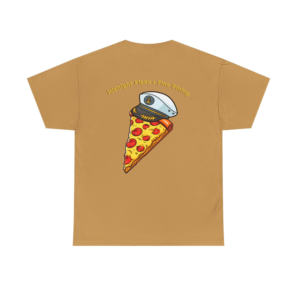Pizza Captain Unisex Heavy Cotton Tee - Fun Graphic Tee, Retro Vibe, Perfect for Pizza Lovers, Casual Wear, Gift for Any Occasion