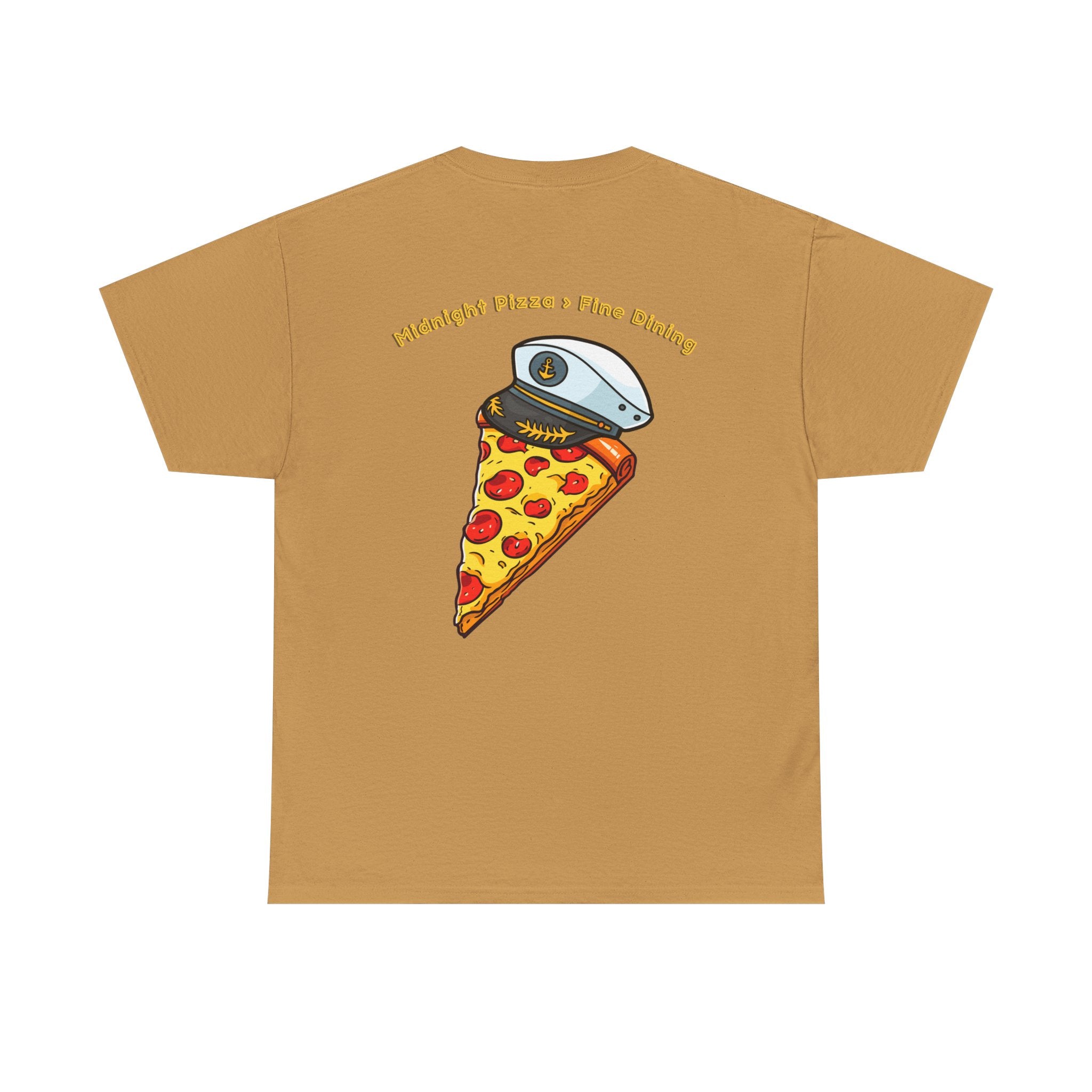 Pizza Captain Unisex Heavy Cotton Tee - Fun Graphic Tee, Retro Vibe, Perfect for Pizza Lovers, Casual Wear, Gift for Any Occasion