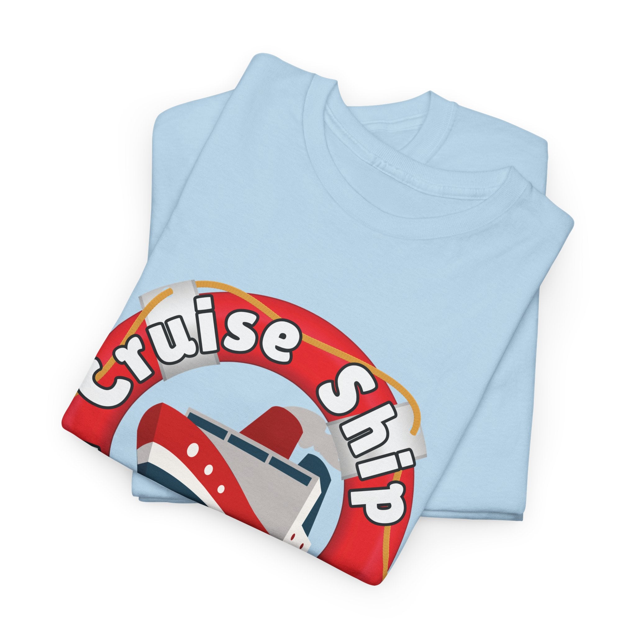 Cruise Ship Anonymous Tee - Fun Unisex Heavy Cotton T-Shirt, Perfect for Travel Lovers, Nautical Adventures, Summer Vacations