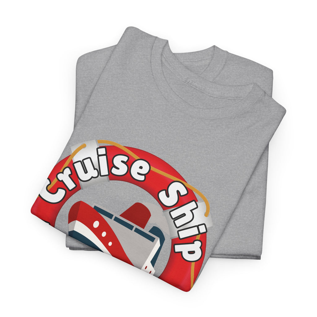Cruise Ship Anonymous Tee - Fun Unisex Heavy Cotton T-Shirt, Perfect for Travel Lovers, Nautical Adventures, Summer Vacations