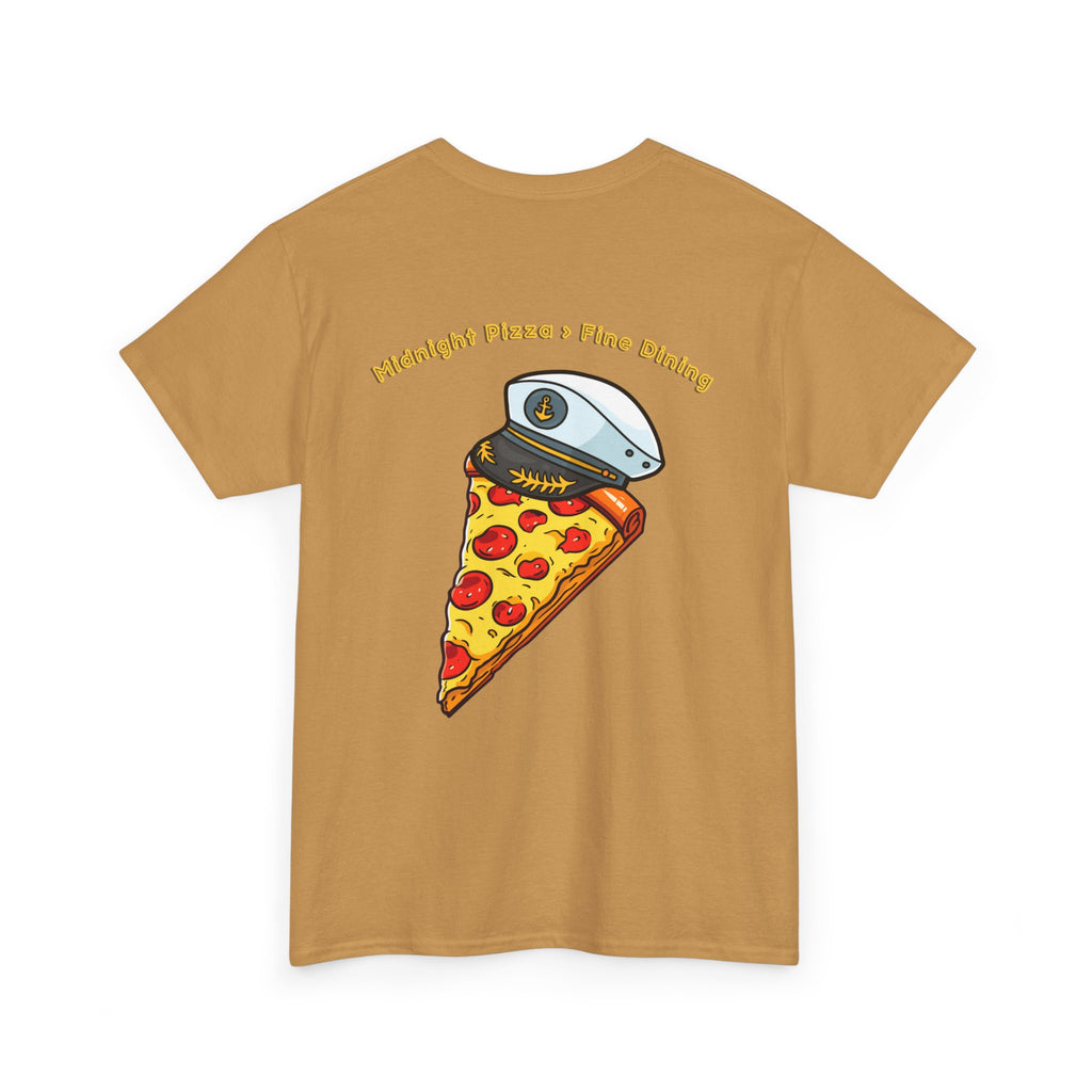Pizza Captain Unisex Heavy Cotton Tee - Fun Graphic Tee, Retro Vibe, Perfect for Pizza Lovers, Casual Wear, Gift for Any Occasion