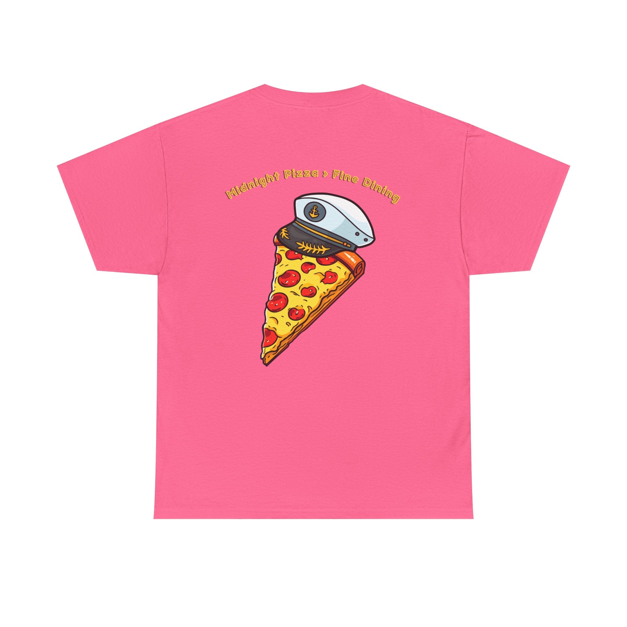 Pizza Captain Unisex Heavy Cotton Tee - Fun Graphic Tee, Retro Vibe, Perfect for Pizza Lovers, Casual Wear, Gift for Any Occasion