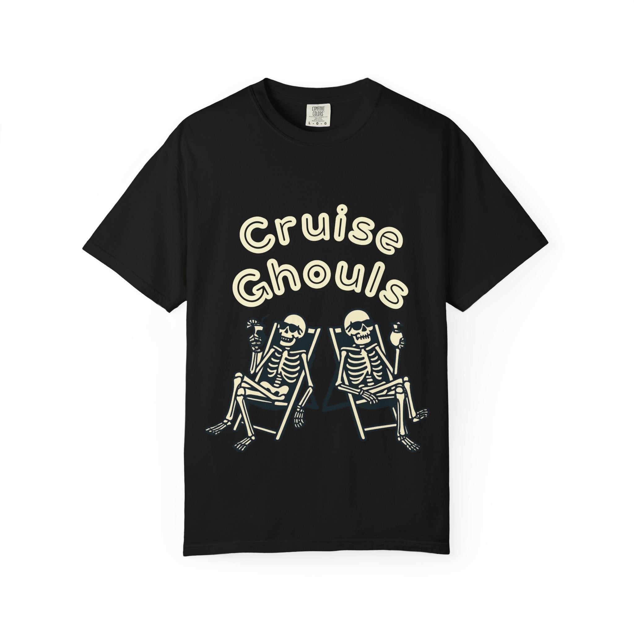 Cruise Ghoul T-Shirt | Chill Skeleton Design | Unisex Gift for Halloween & Summer Vibes, Casual Wear, Beach Tee, Festival Fashion