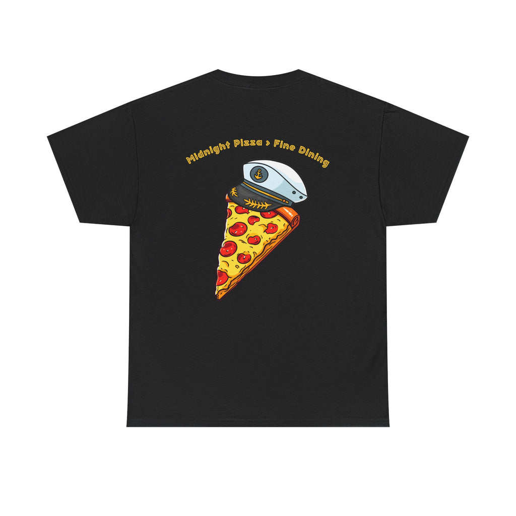 Pizza Captain Unisex Heavy Cotton Tee - Fun Graphic Tee, Retro Vibe, Perfect for Pizza Lovers, Casual Wear, Gift for Any Occasion
