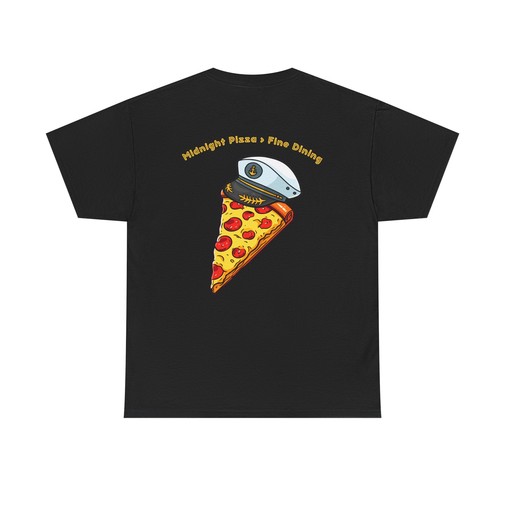 Pizza Captain Unisex Heavy Cotton Tee - Fun Graphic Tee, Retro Vibe, Perfect for Pizza Lovers, Casual Wear, Gift for Any Occasion