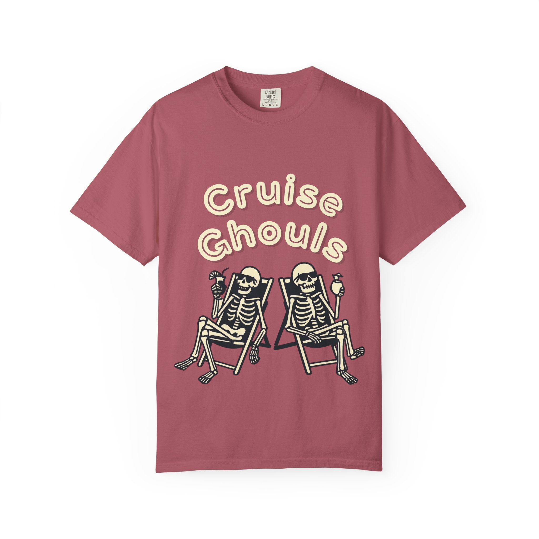 Cruise Ghoul T-Shirt | Chill Skeleton Design | Unisex Gift for Halloween & Summer Vibes, Casual Wear, Beach Tee, Festival Fashion