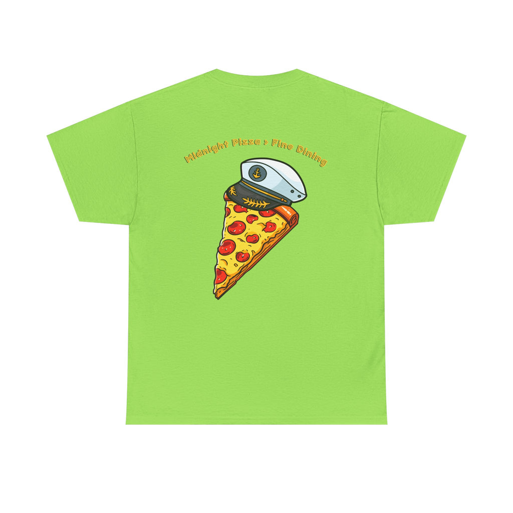 Pizza Captain Unisex Heavy Cotton Tee - Fun Graphic Tee, Retro Vibe, Perfect for Pizza Lovers, Casual Wear, Gift for Any Occasion