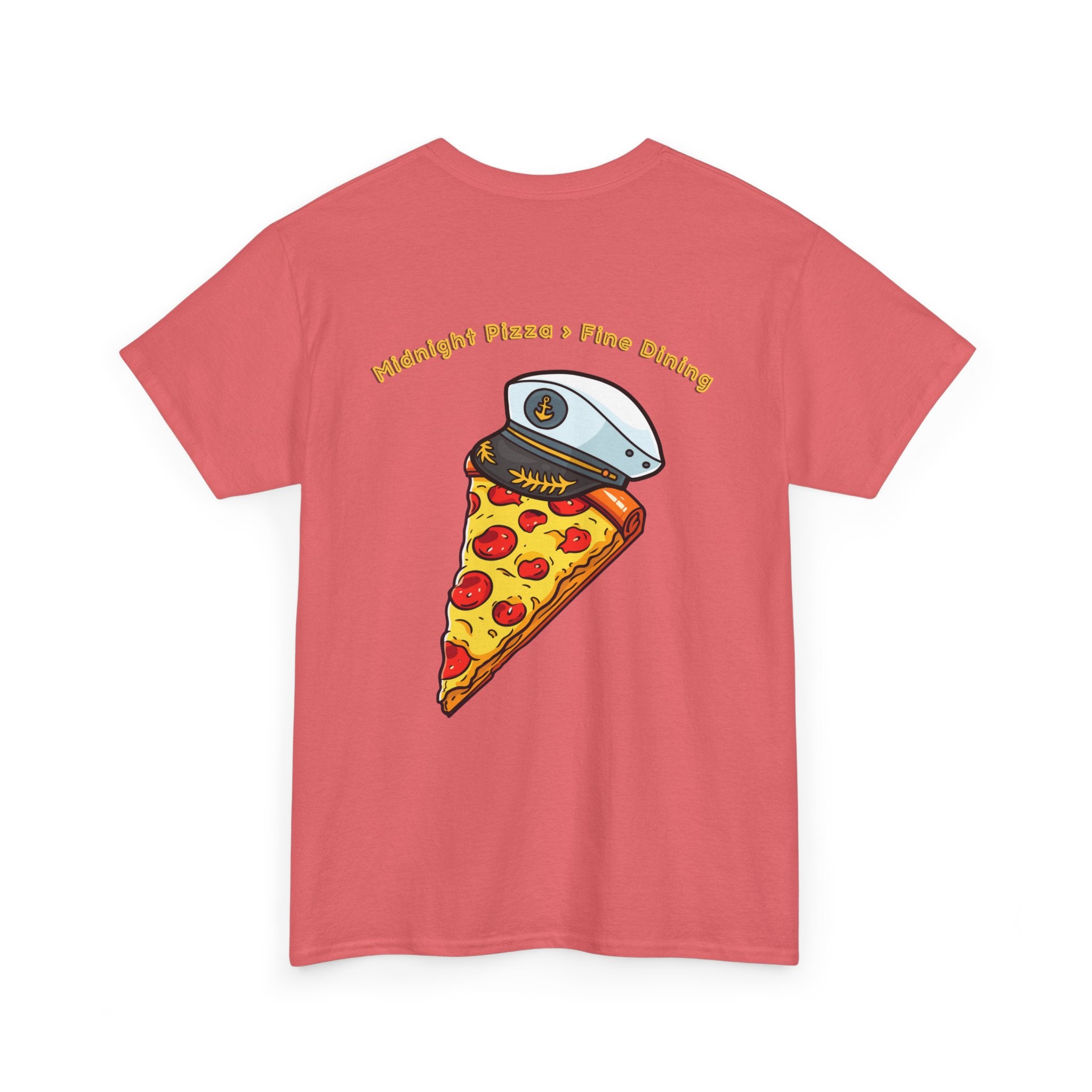Pizza Captain Unisex Heavy Cotton Tee - Fun Graphic Tee, Retro Vibe, Perfect for Pizza Lovers, Casual Wear, Gift for Any Occasion