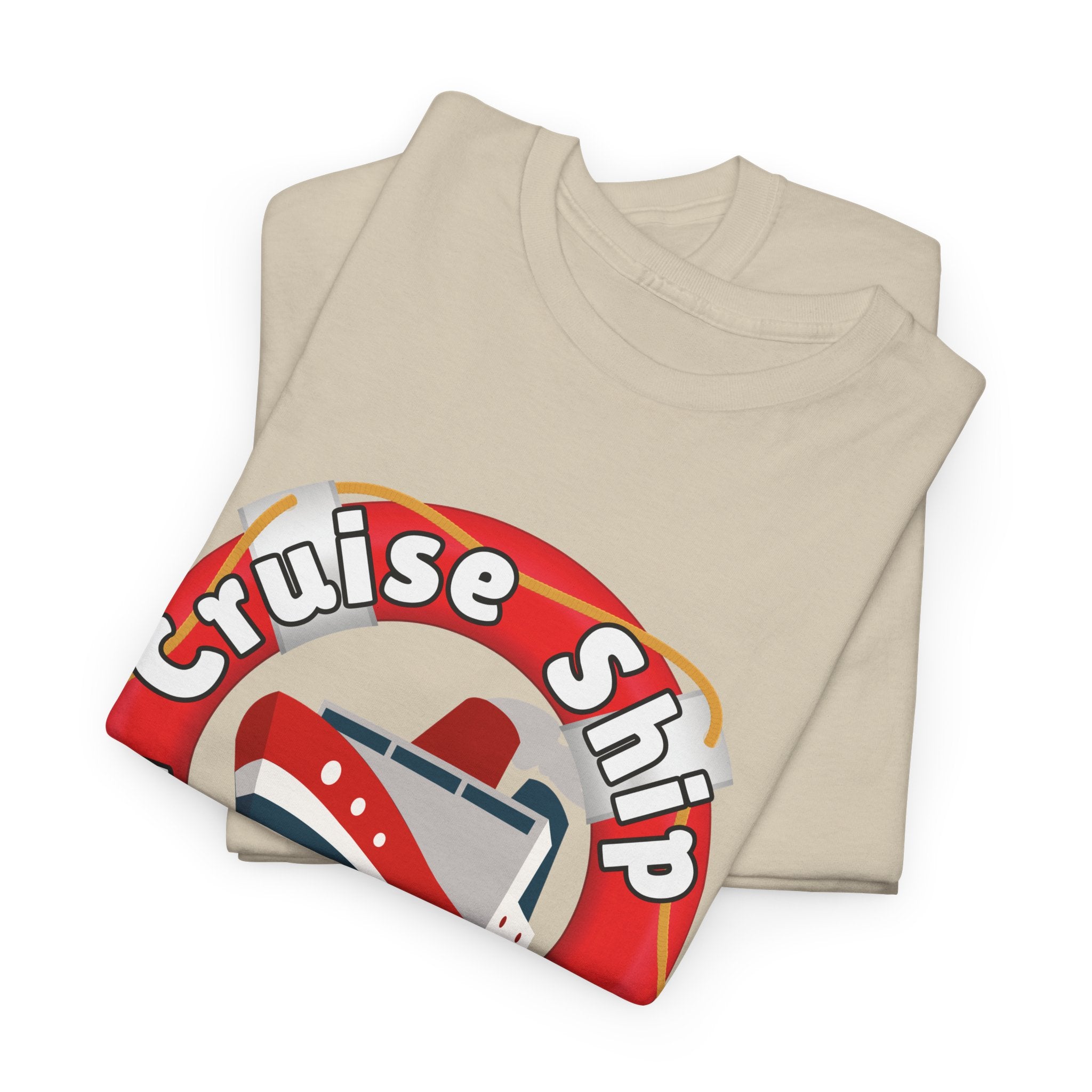 Cruise Ship Anonymous Tee - Fun Unisex Heavy Cotton T-Shirt, Perfect for Travel Lovers, Nautical Adventures, Summer Vacations