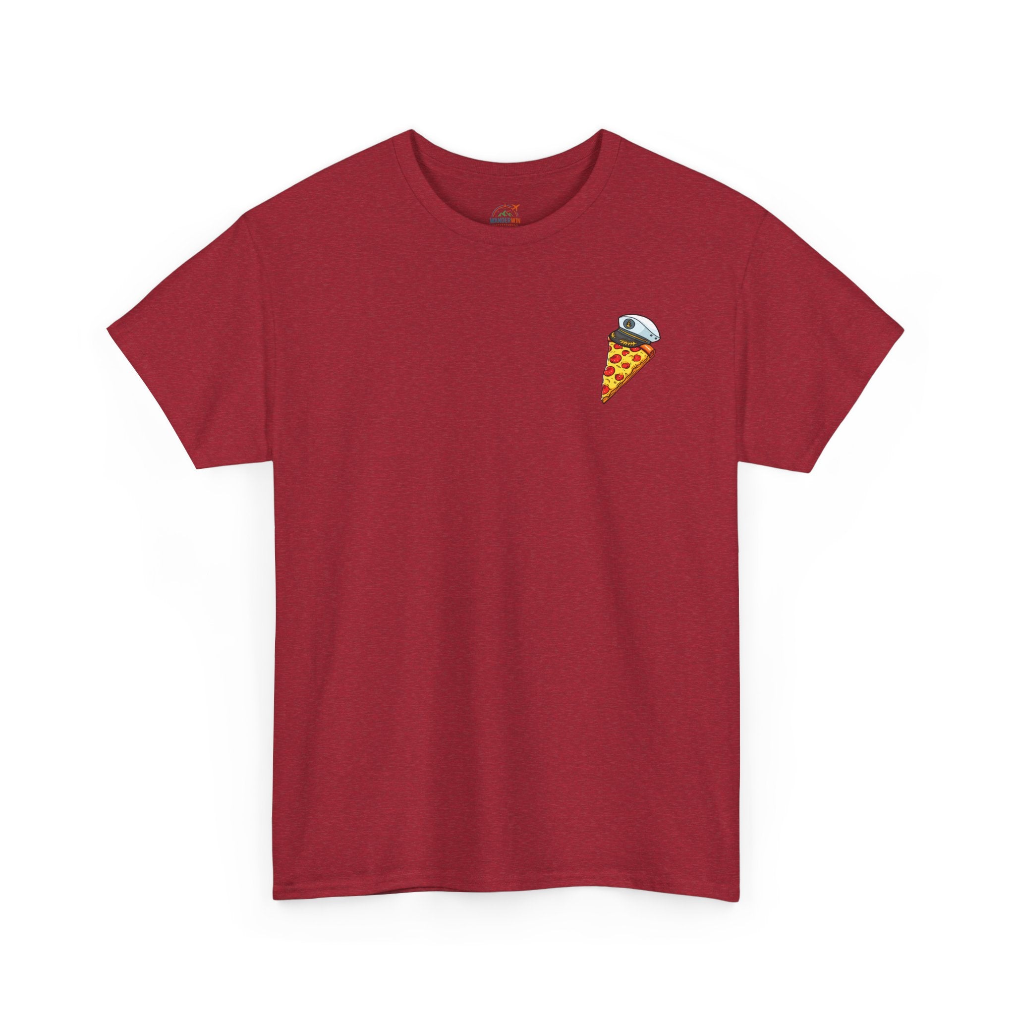 Pizza Captain Unisex Heavy Cotton Tee - Fun Graphic Tee, Retro Vibe, Perfect for Pizza Lovers, Casual Wear, Gift for Any Occasion