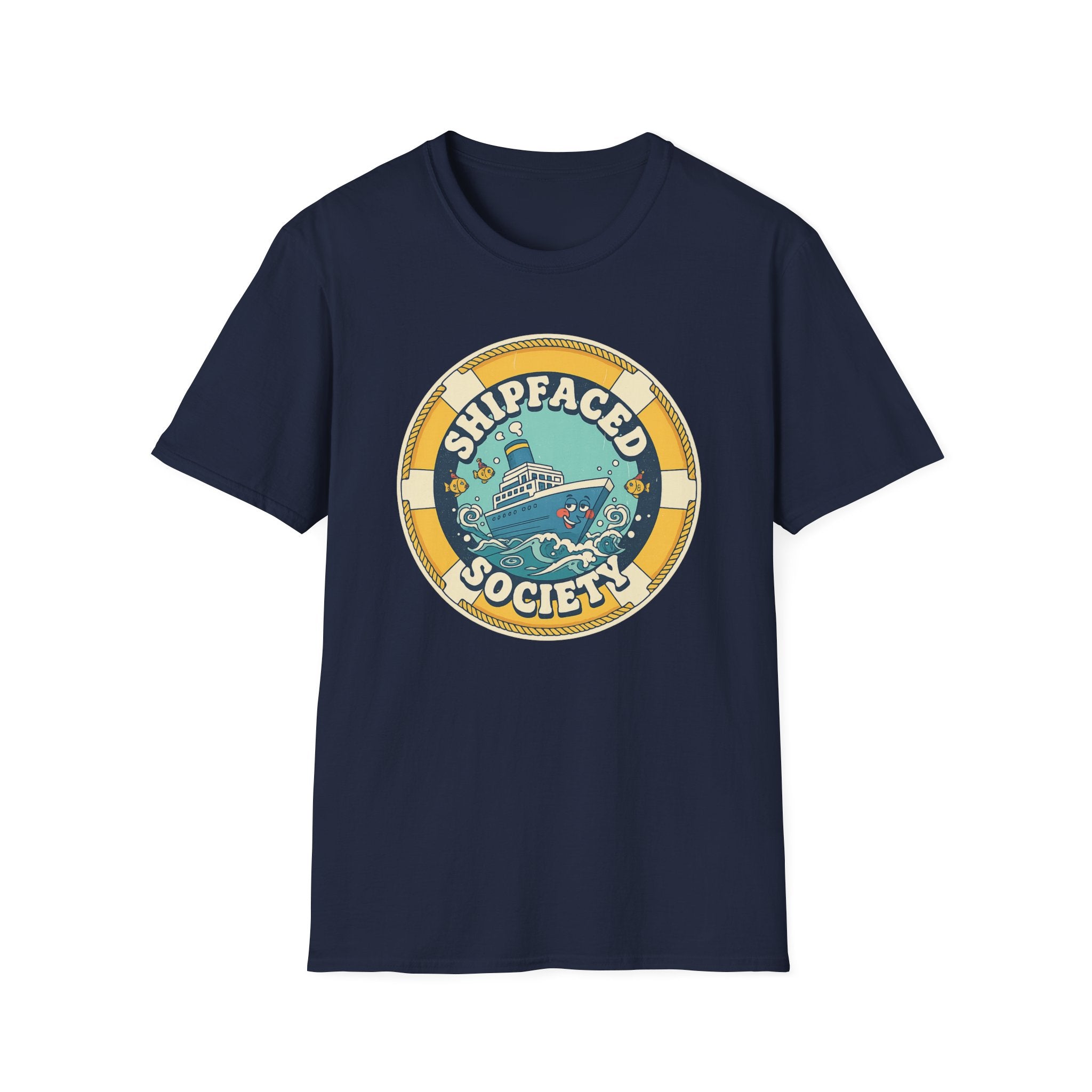 Shipfaced Society T-Shirt – Nautical Boat Party Graphic Tee