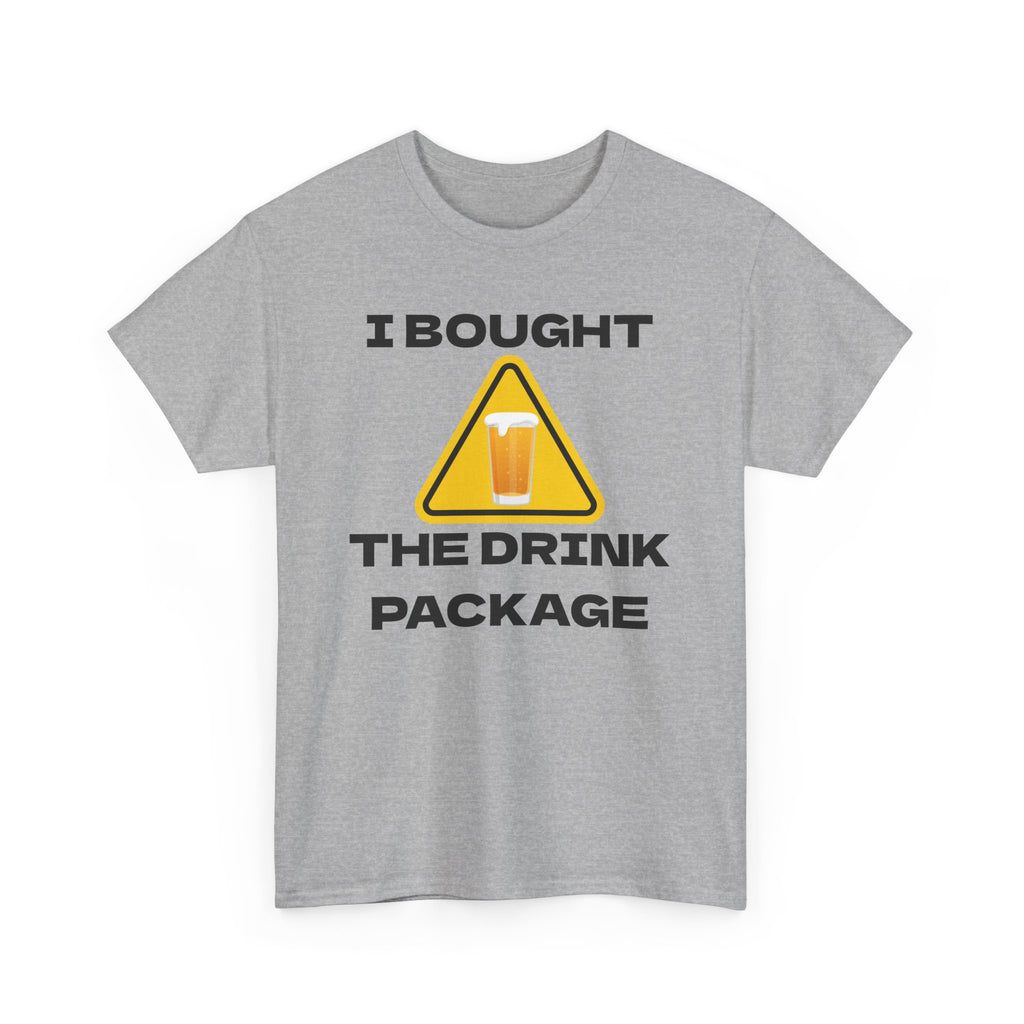 Vacation Humor Tee, Fun Shirt for Cruise Lovers, Drink Package T-Shirt, Gift for Travelers, Summer Vacation Apparel