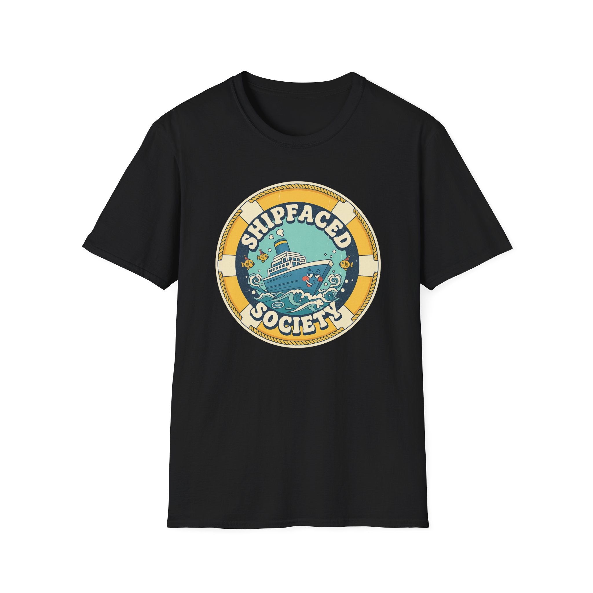 Shipfaced Society T-Shirt – Nautical Boat Party Graphic Tee