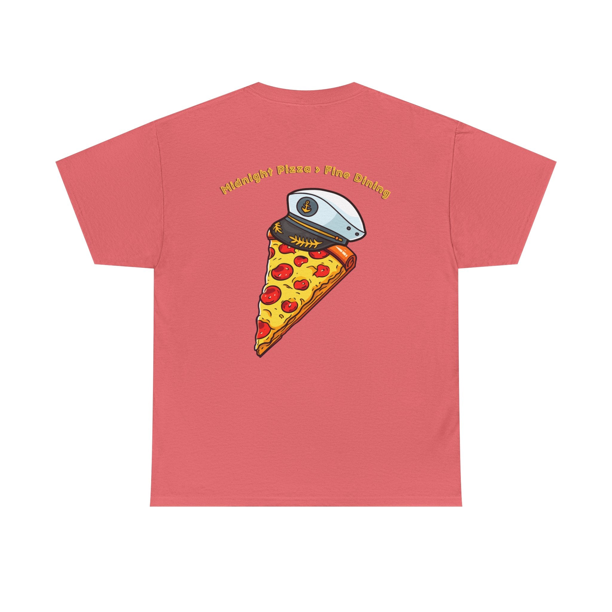 Pizza Captain Unisex Heavy Cotton Tee - Fun Graphic Tee, Retro Vibe, Perfect for Pizza Lovers, Casual Wear, Gift for Any Occasion