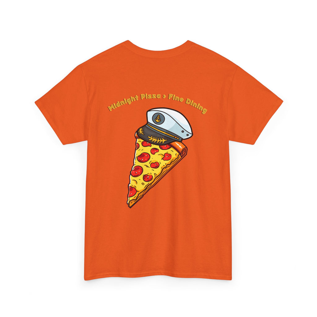 Pizza Captain Unisex Heavy Cotton Tee - Fun Graphic Tee, Retro Vibe, Perfect for Pizza Lovers, Casual Wear, Gift for Any Occasion