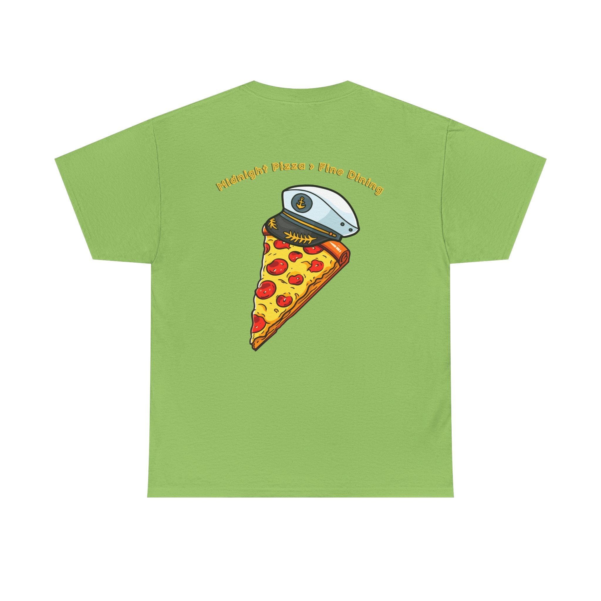 Pizza Captain Unisex Heavy Cotton Tee - Fun Graphic Tee, Retro Vibe, Perfect for Pizza Lovers, Casual Wear, Gift for Any Occasion