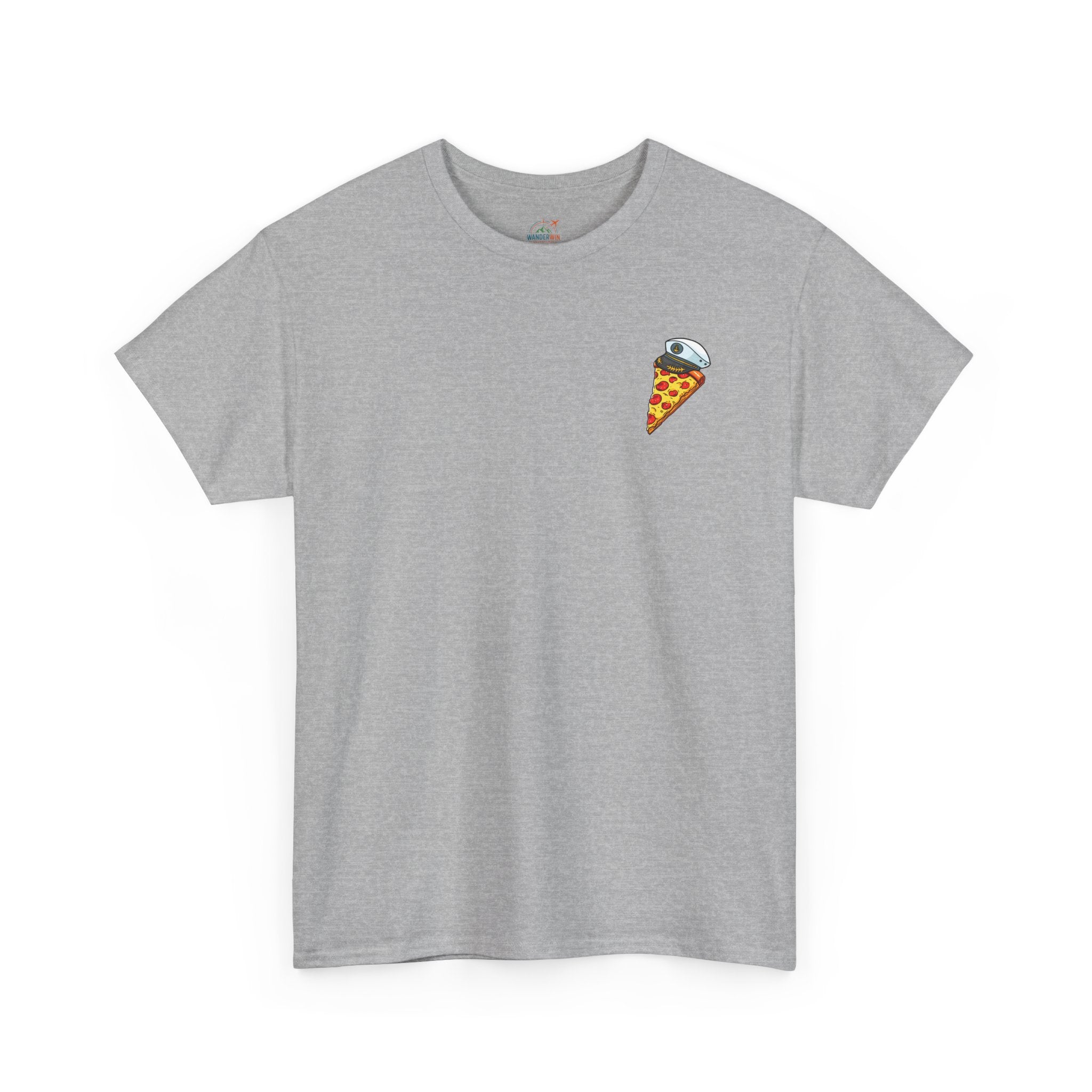 Pizza Captain Unisex Heavy Cotton Tee - Fun Graphic Tee, Retro Vibe, Perfect for Pizza Lovers, Casual Wear, Gift for Any Occasion