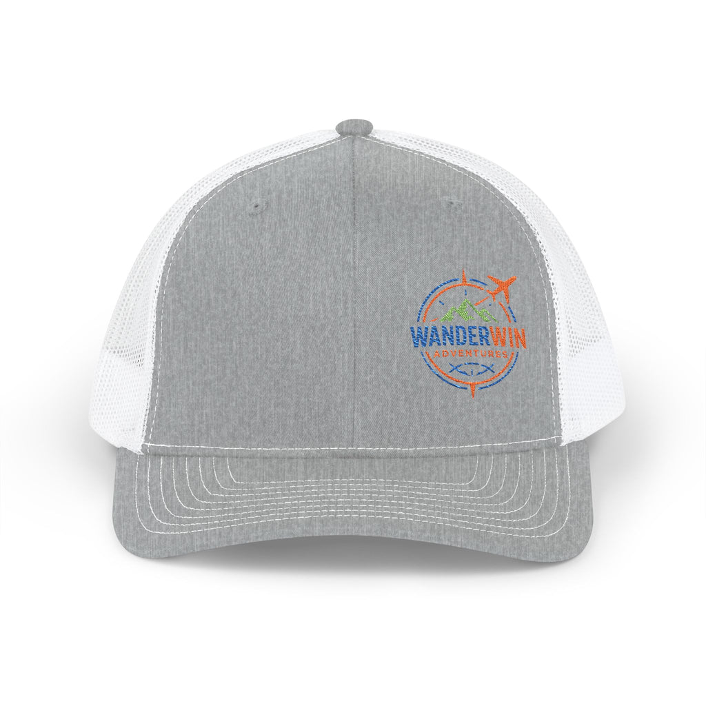 WanderWin Embroidered Snapback Trucker Cap - Adventure Hat, Gift for Travelers, Outdoor Gear, Stylish Headwear