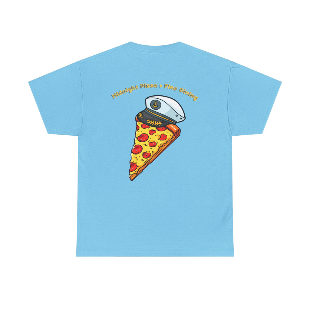 Pizza Captain Unisex Heavy Cotton Tee - Fun Graphic Tee, Retro Vibe, Perfect for Pizza Lovers, Casual Wear, Gift for Any Occasion