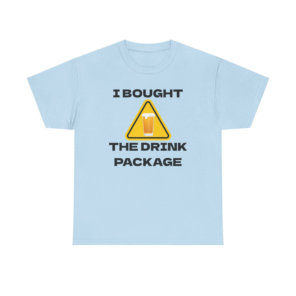 Vacation Humor Tee, Fun Shirt for Cruise Lovers, Drink Package T-Shirt, Gift for Travelers, Summer Vacation Apparel