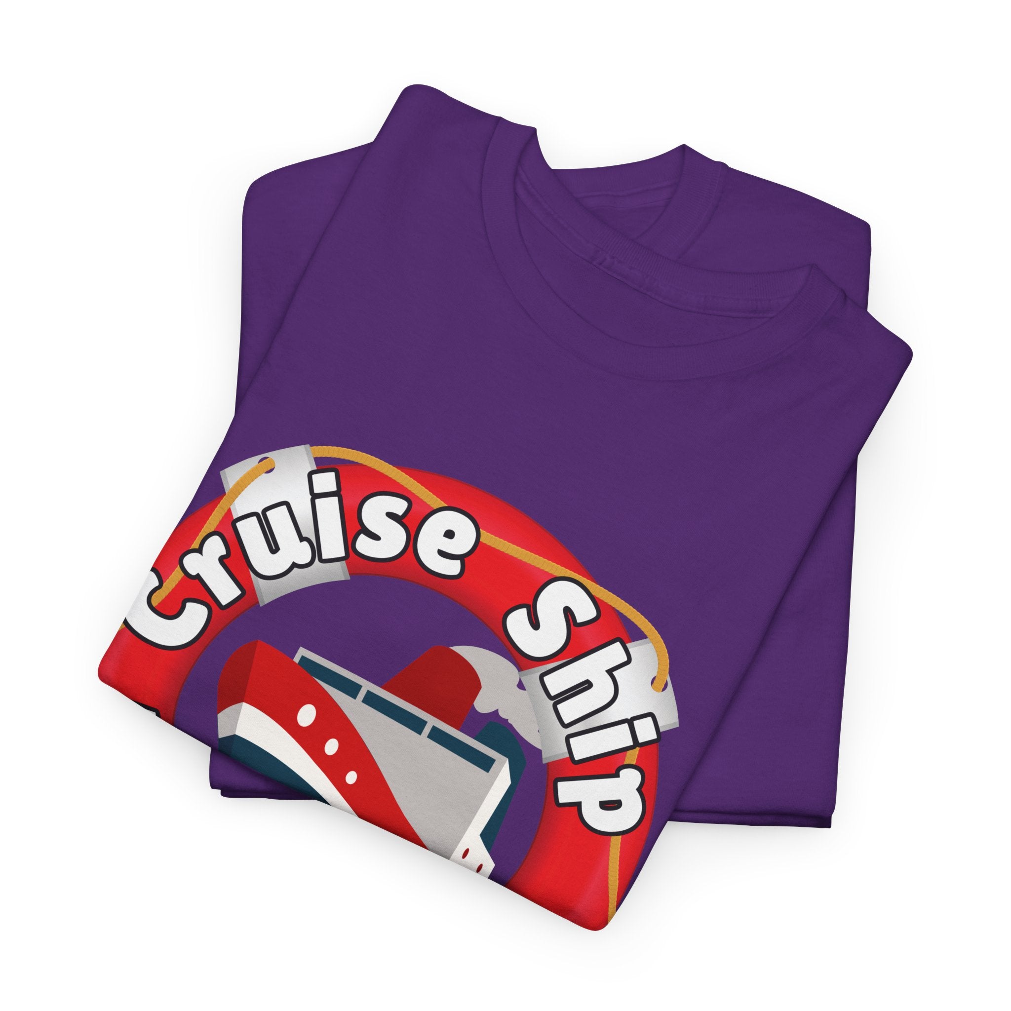 Cruise Ship Anonymous Tee - Fun Unisex Heavy Cotton T-Shirt, Perfect for Travel Lovers, Nautical Adventures, Summer Vacations