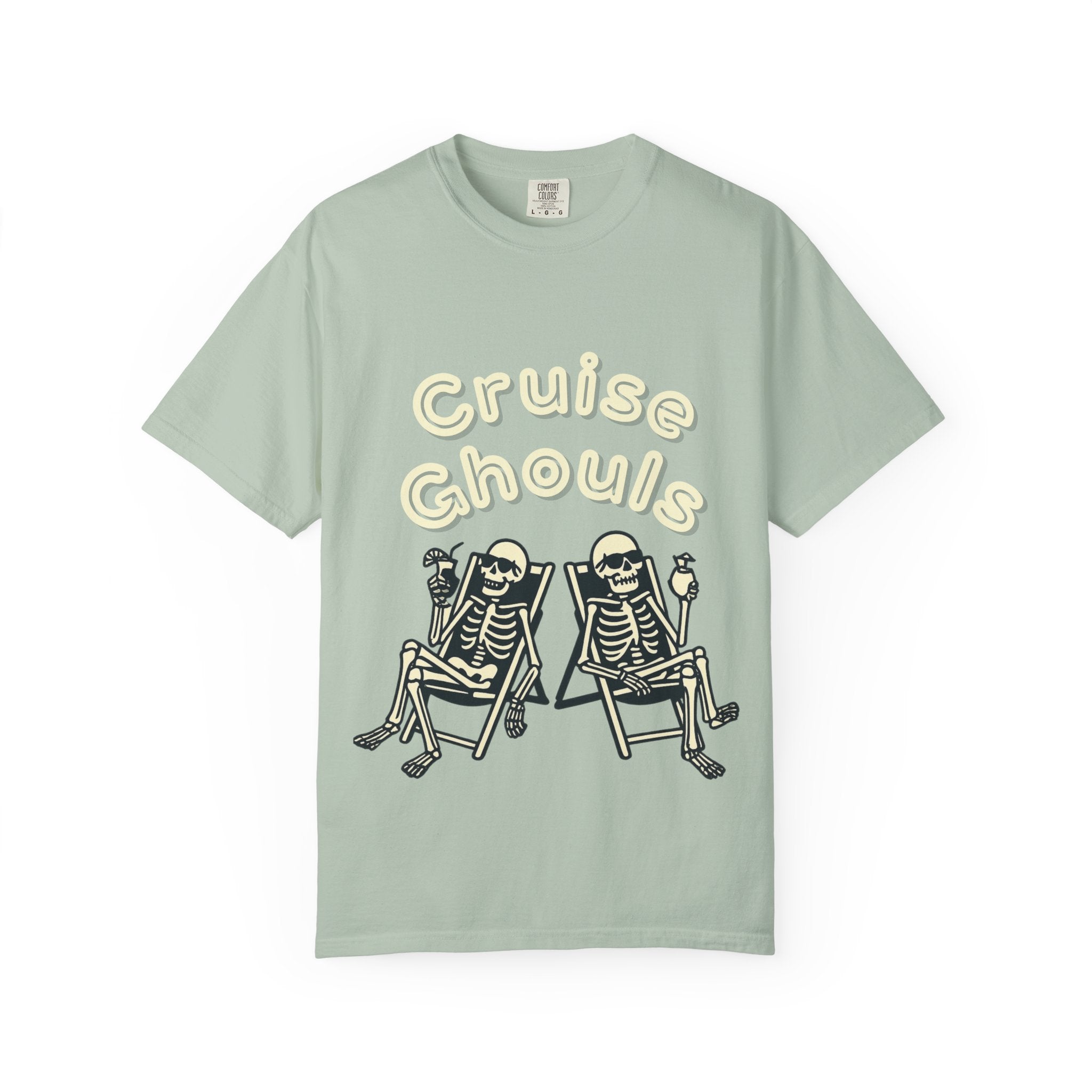 Cruise Ghoul T-Shirt | Chill Skeleton Design | Unisex Gift for Halloween & Summer Vibes, Casual Wear, Beach Tee, Festival Fashion