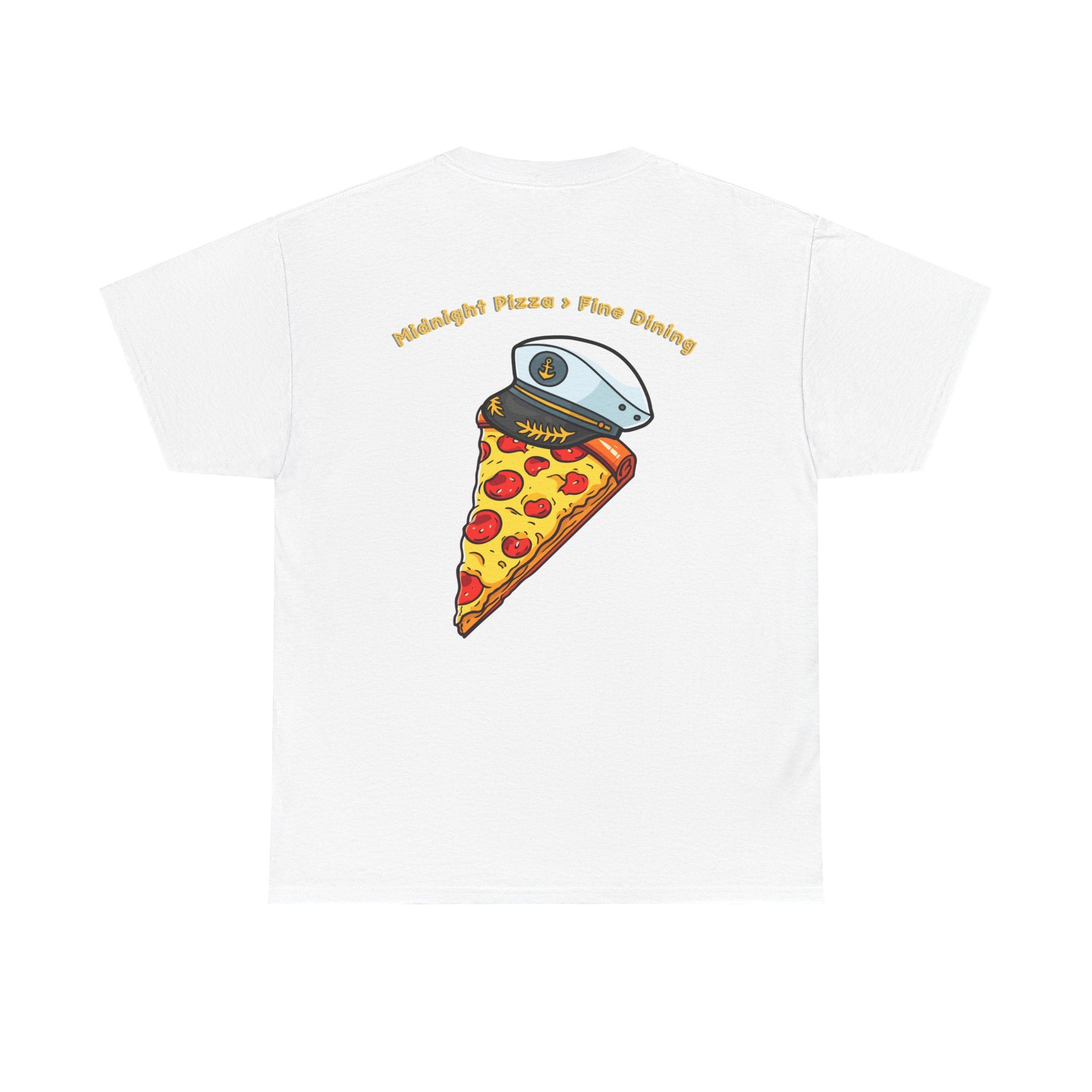 Pizza Captain Unisex Heavy Cotton Tee - Fun Graphic Tee, Retro Vibe, Perfect for Pizza Lovers, Casual Wear, Gift for Any Occasion
