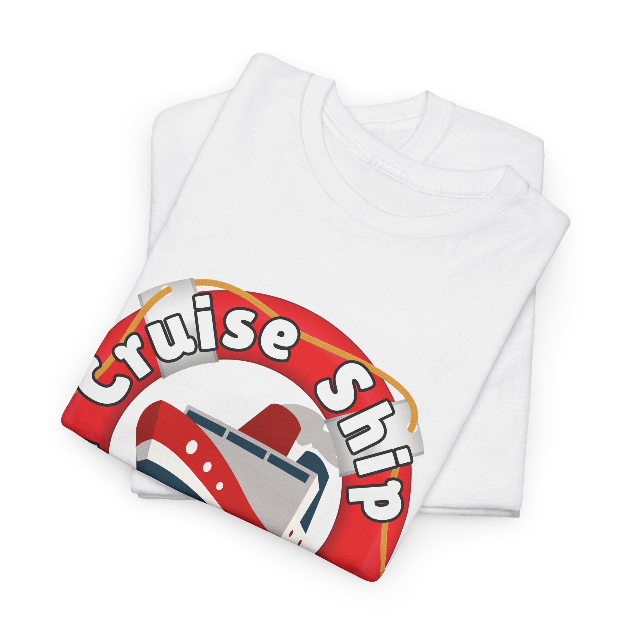 Cruise Ship Anonymous Tee - Fun Unisex Heavy Cotton T-Shirt, Perfect for Travel Lovers, Nautical Adventures, Summer Vacations