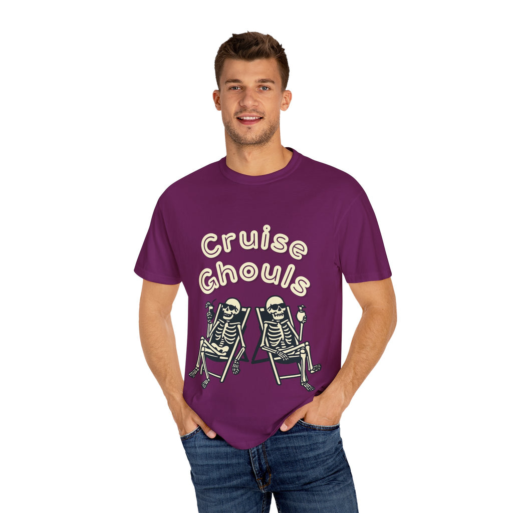Cruise Ghoul T-Shirt | Chill Skeleton Design | Unisex Gift for Halloween & Summer Vibes, Casual Wear, Beach Tee, Festival Fashion