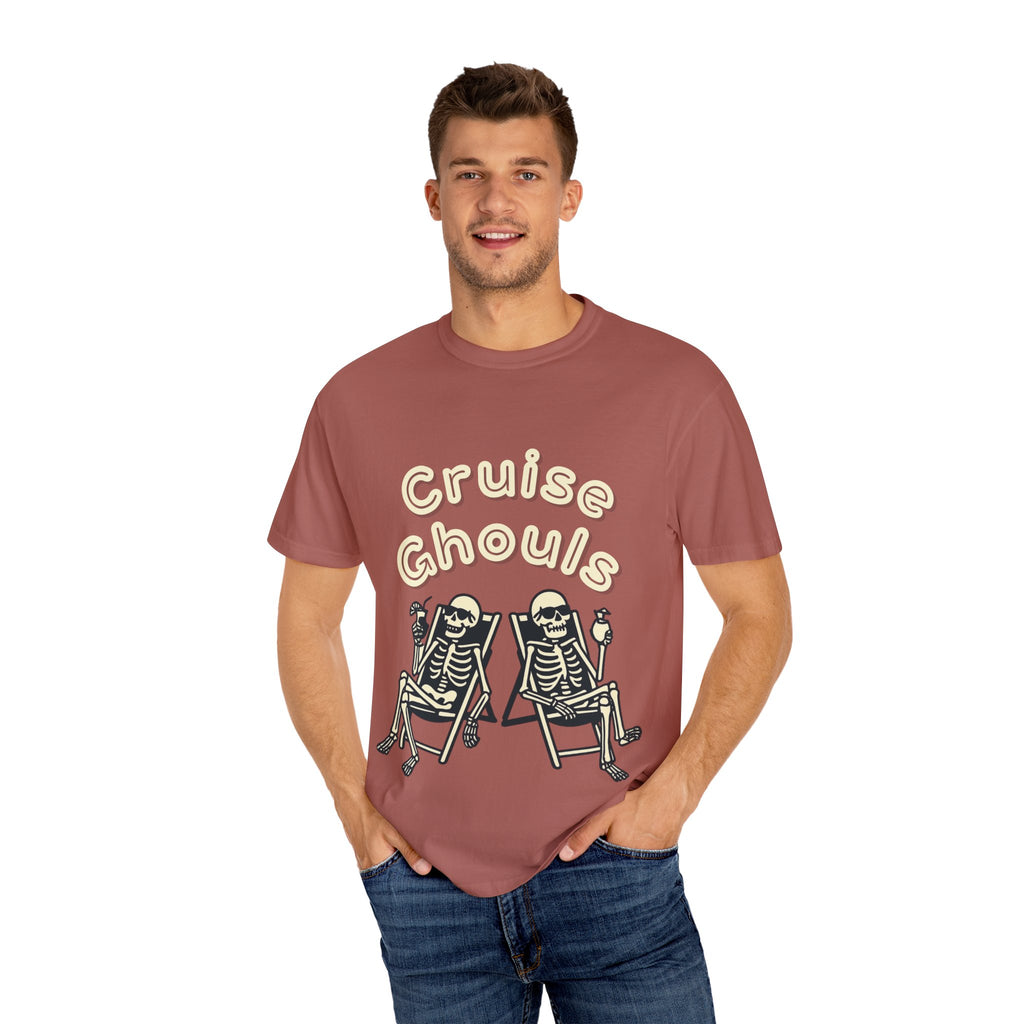 Cruise Ghoul T-Shirt | Chill Skeleton Design | Unisex Gift for Halloween & Summer Vibes, Casual Wear, Beach Tee, Festival Fashion