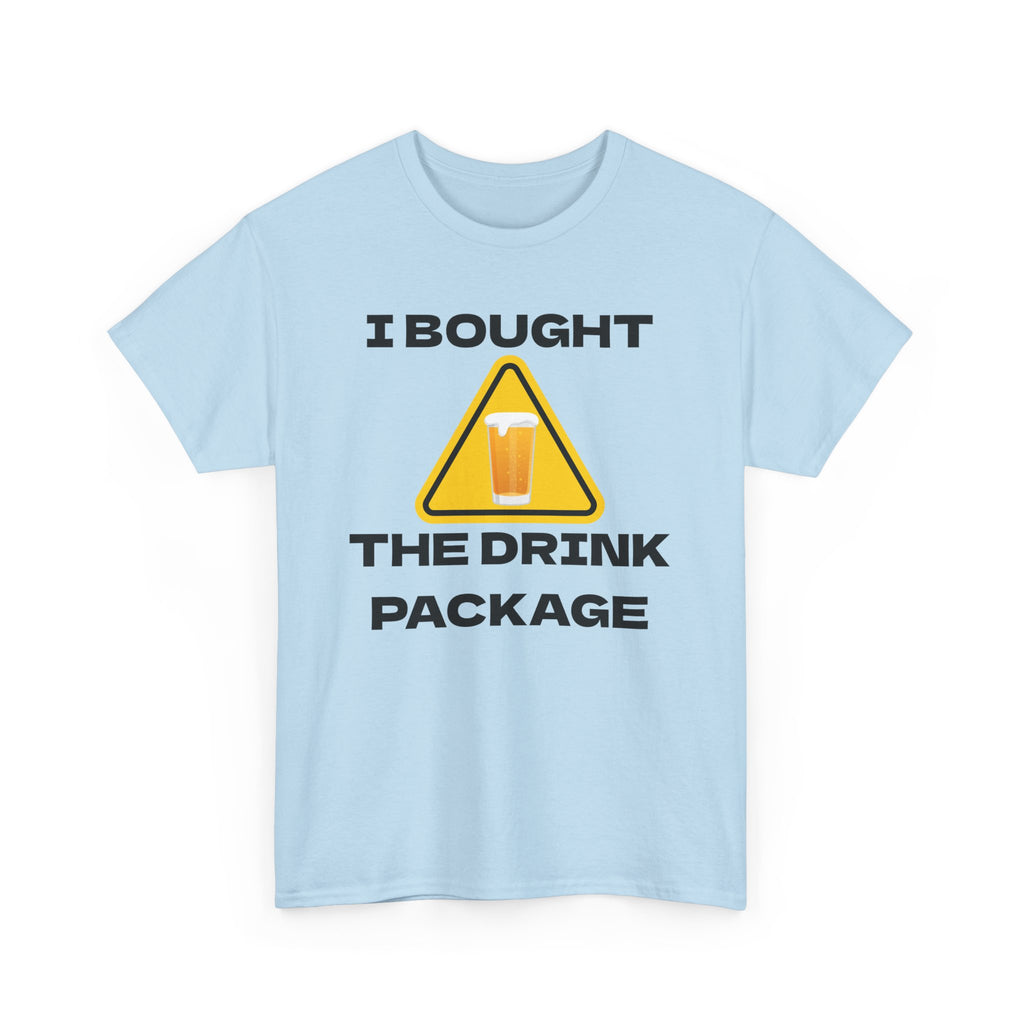 Vacation Humor Tee, Fun Shirt for Cruise Lovers, Drink Package T-Shirt, Gift for Travelers, Summer Vacation Apparel
