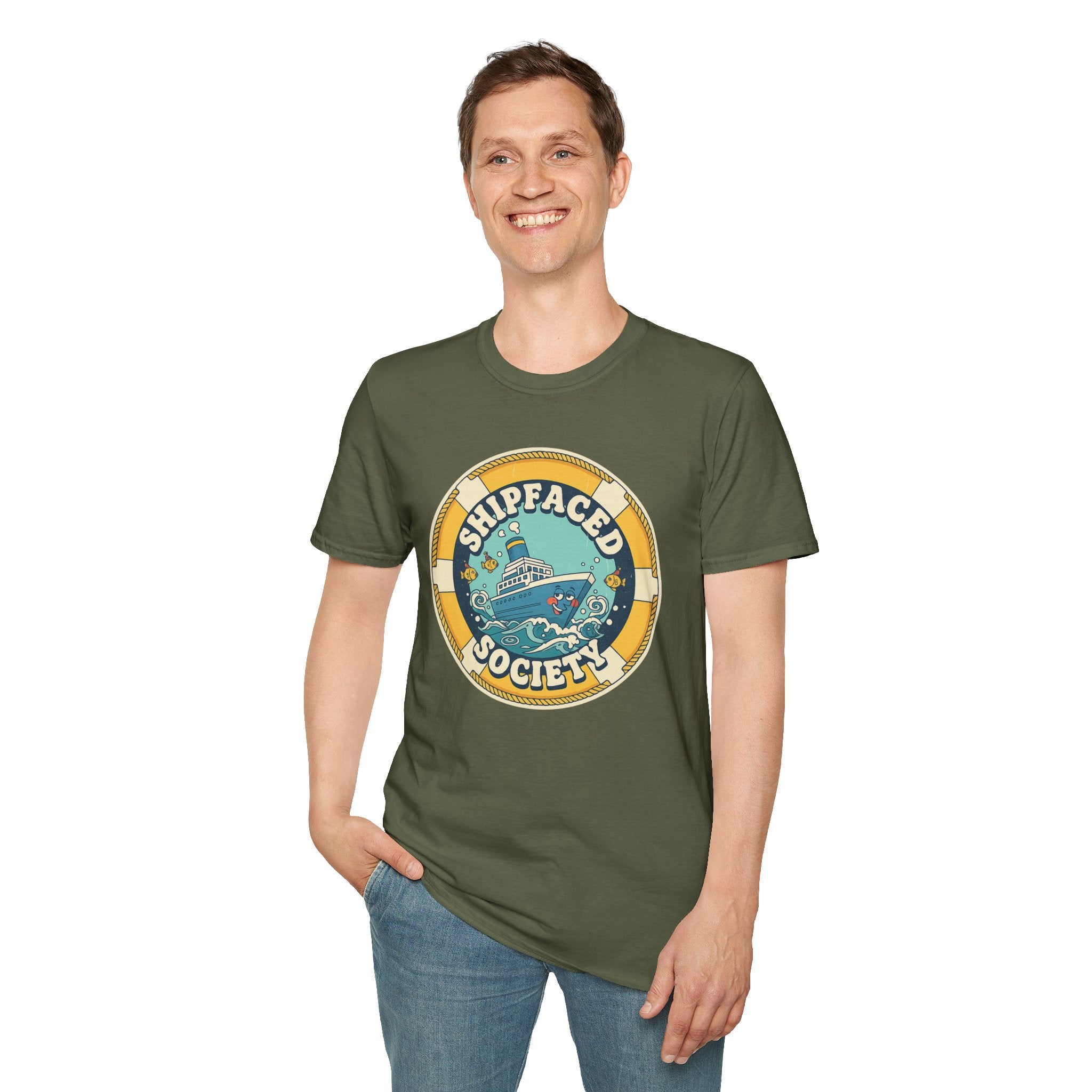 Shipfaced Society T-Shirt – Nautical Boat Party Graphic Tee
