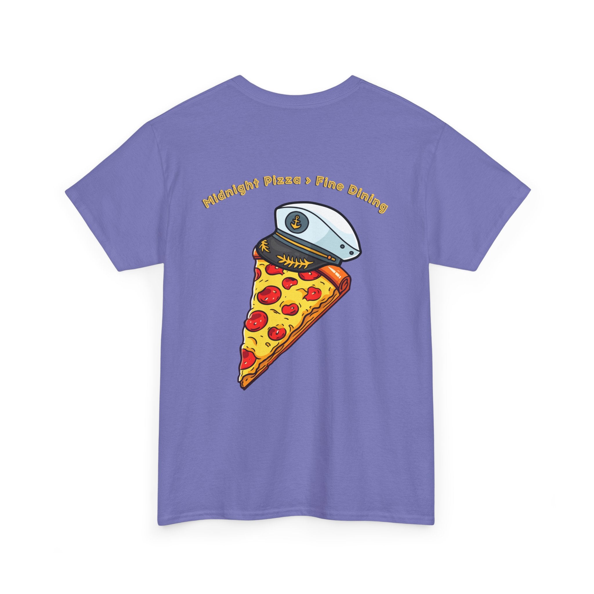 Pizza Captain Unisex Heavy Cotton Tee - Fun Graphic Tee, Retro Vibe, Perfect for Pizza Lovers, Casual Wear, Gift for Any Occasion