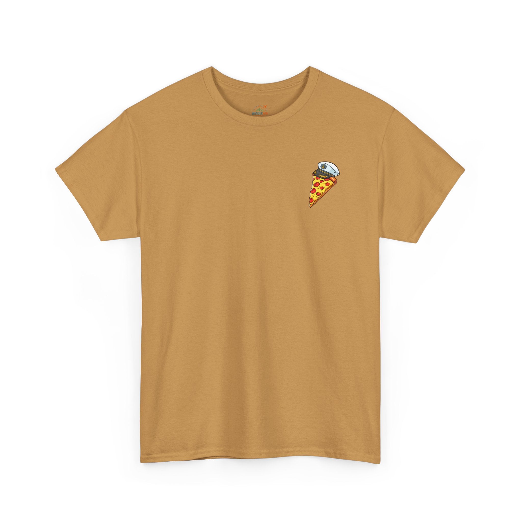 Pizza Captain Unisex Heavy Cotton Tee - Fun Graphic Tee, Retro Vibe, Perfect for Pizza Lovers, Casual Wear, Gift for Any Occasion