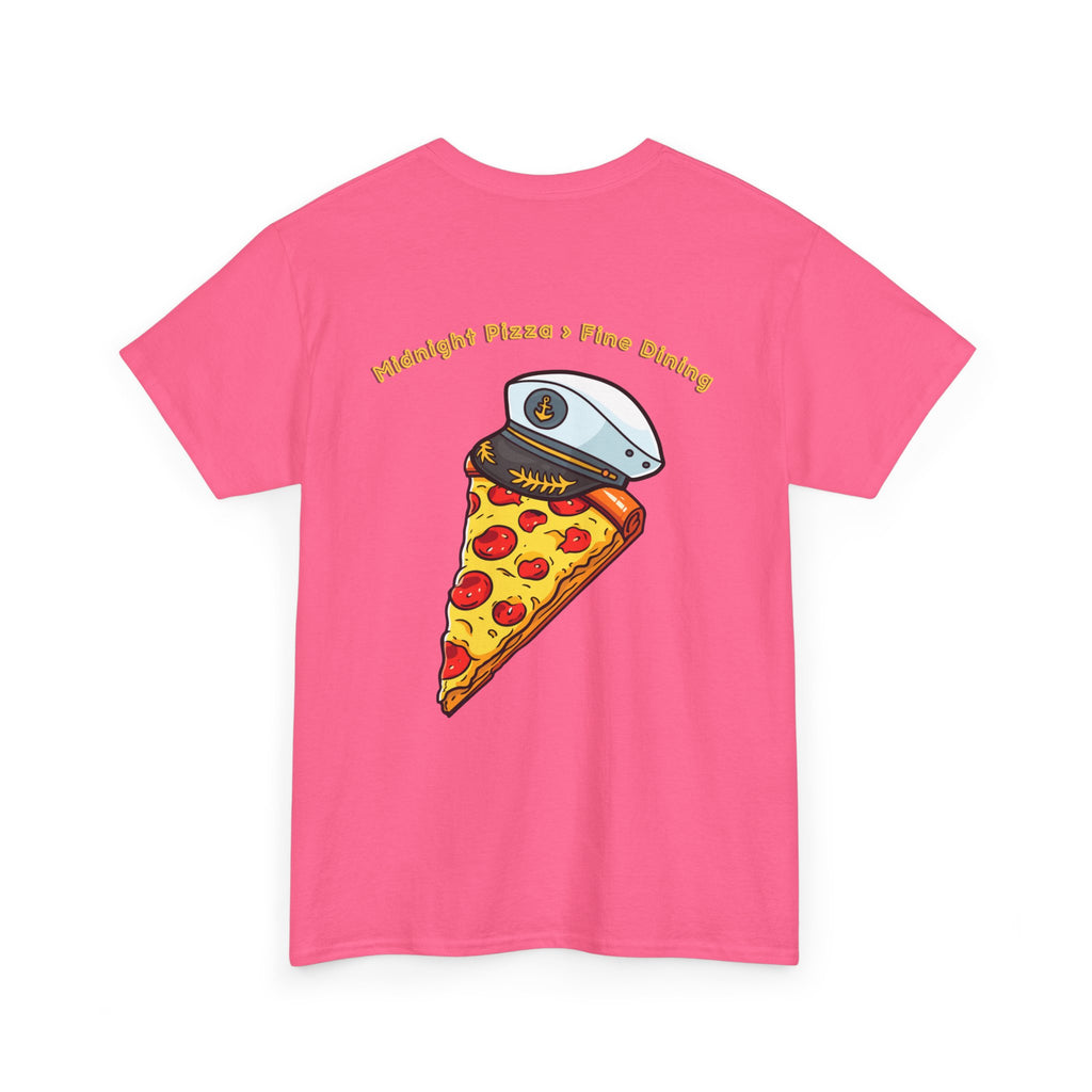 Pizza Captain Unisex Heavy Cotton Tee - Fun Graphic Tee, Retro Vibe, Perfect for Pizza Lovers, Casual Wear, Gift for Any Occasion