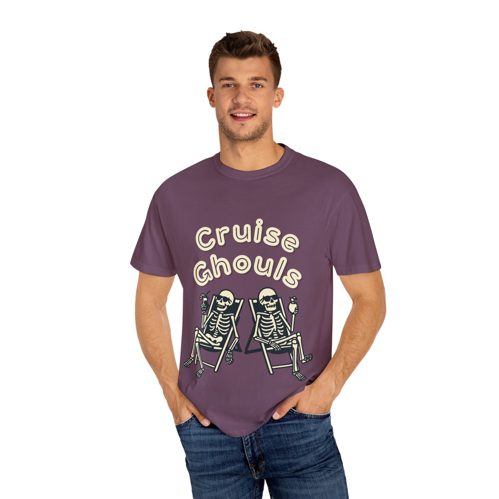Cruise Ghoul T-Shirt | Chill Skeleton Design | Unisex Gift for Halloween & Summer Vibes, Casual Wear, Beach Tee, Festival Fashion
