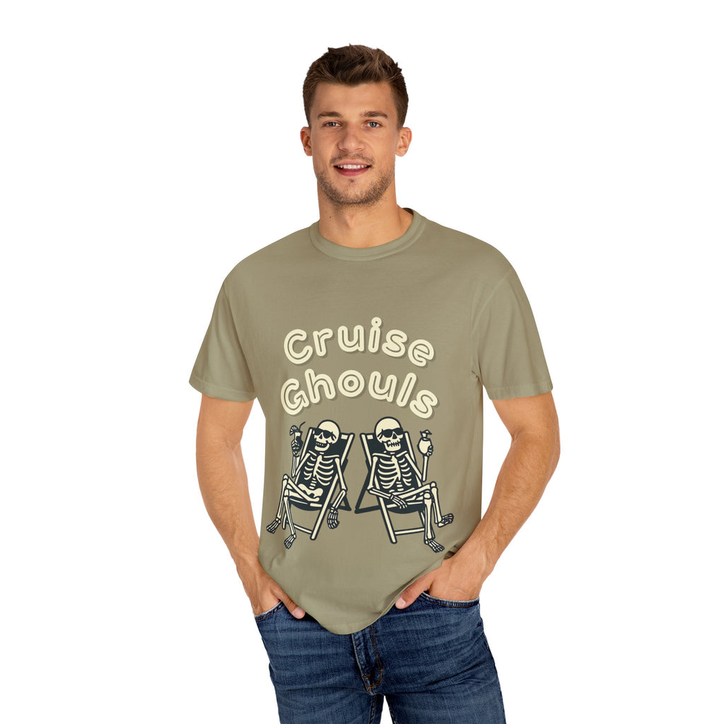 Cruise Ghoul T-Shirt | Chill Skeleton Design | Unisex Gift for Halloween & Summer Vibes, Casual Wear, Beach Tee, Festival Fashion