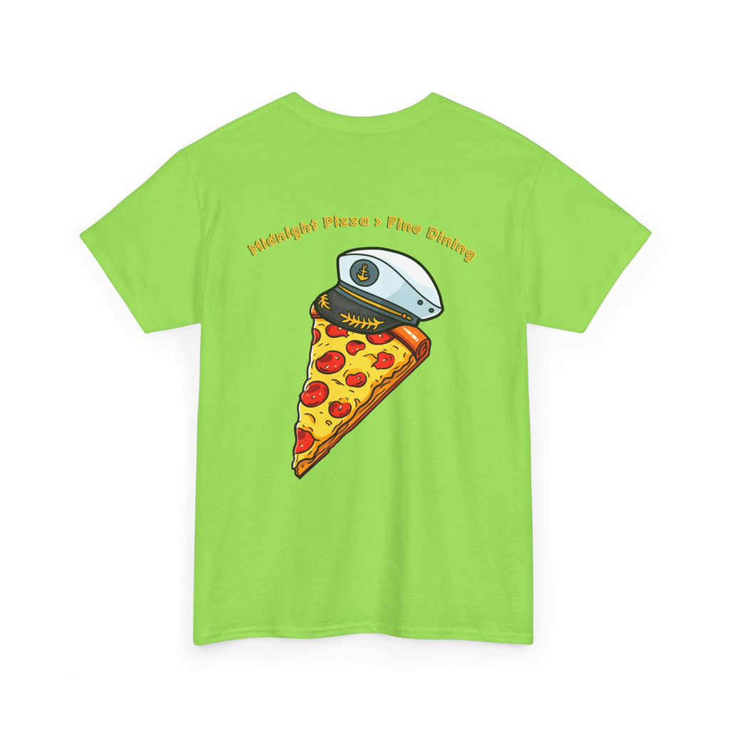 Pizza Captain Unisex Heavy Cotton Tee - Fun Graphic Tee, Retro Vibe, Perfect for Pizza Lovers, Casual Wear, Gift for Any Occasion