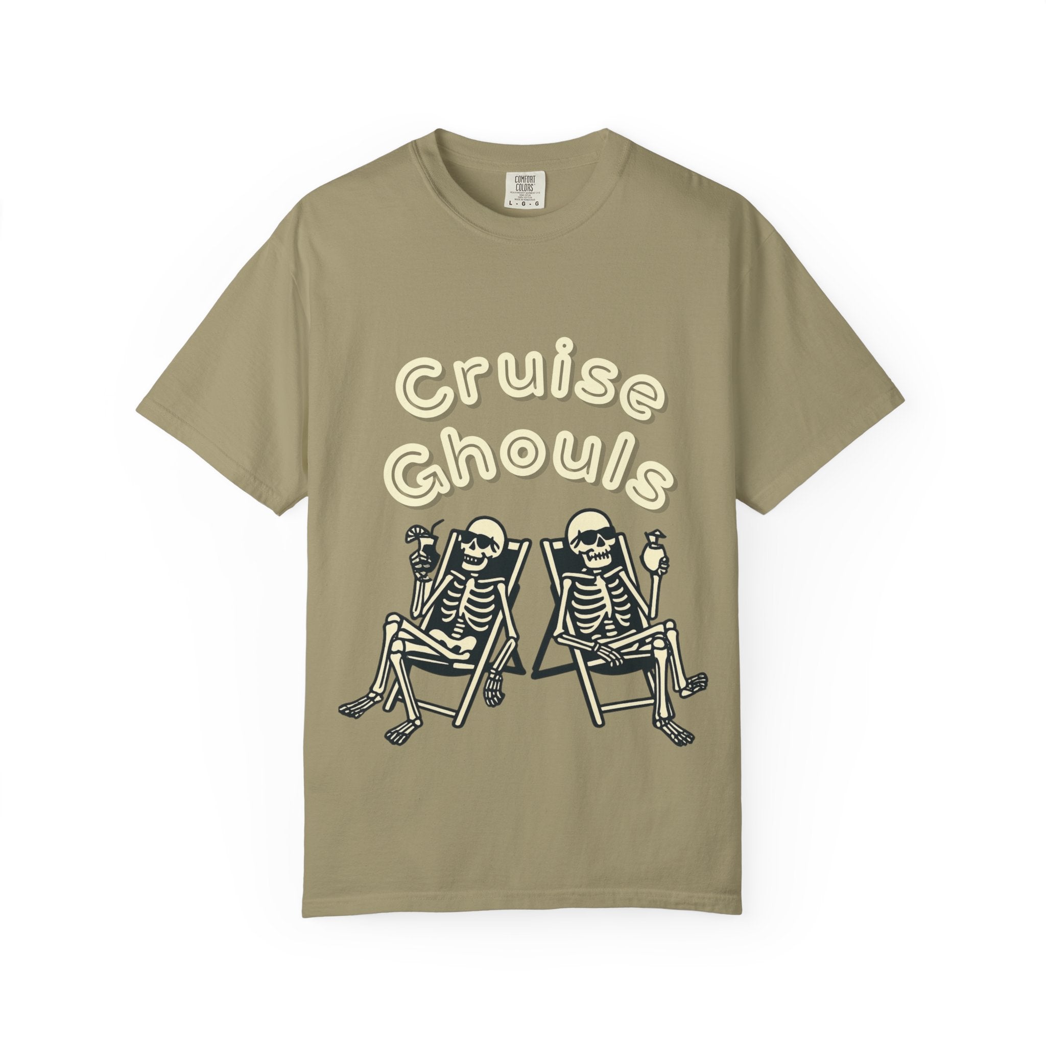 Cruise Ghoul T-Shirt | Chill Skeleton Design | Unisex Gift for Halloween & Summer Vibes, Casual Wear, Beach Tee, Festival Fashion