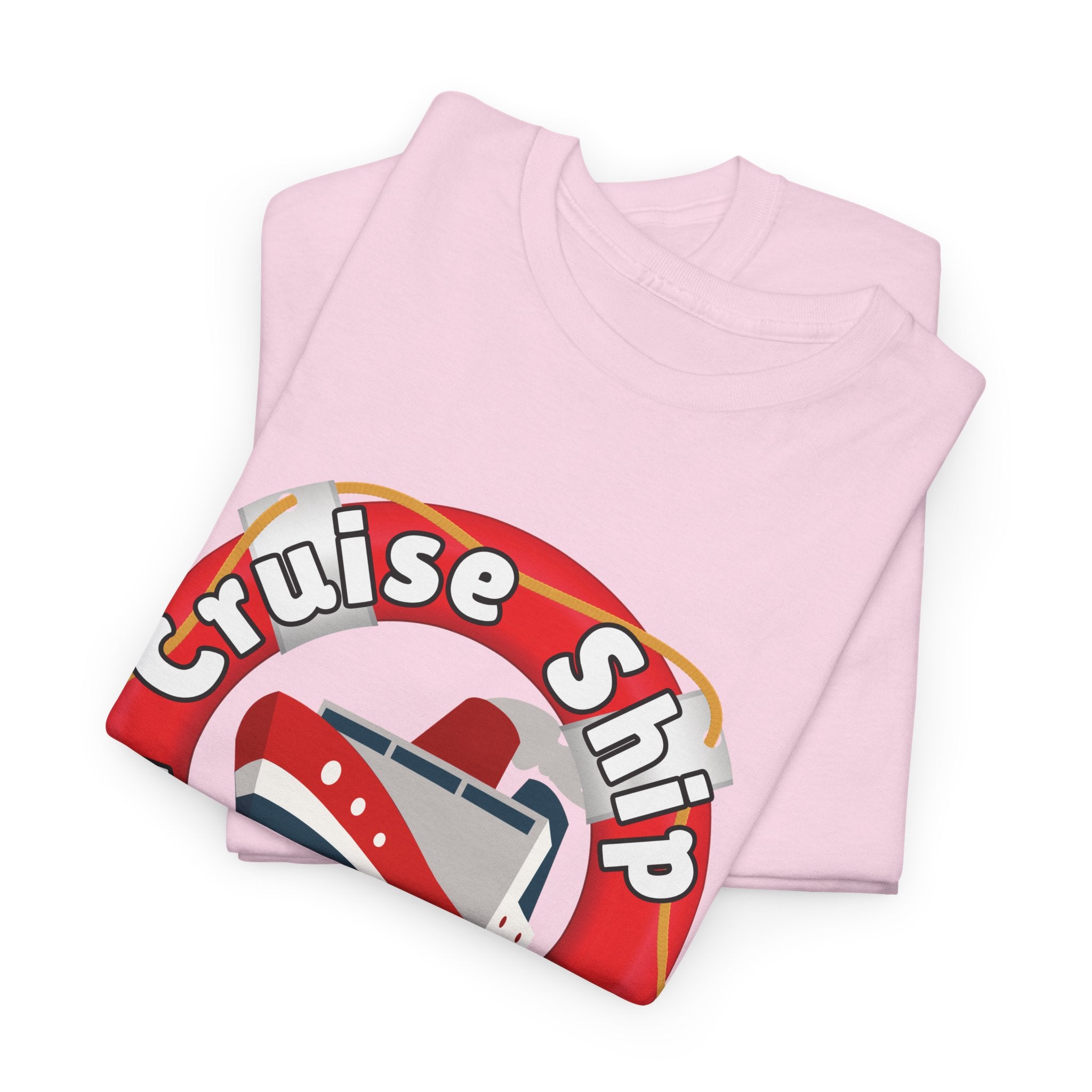 Cruise Ship Anonymous Tee - Fun Unisex Heavy Cotton T-Shirt, Perfect for Travel Lovers, Nautical Adventures, Summer Vacations