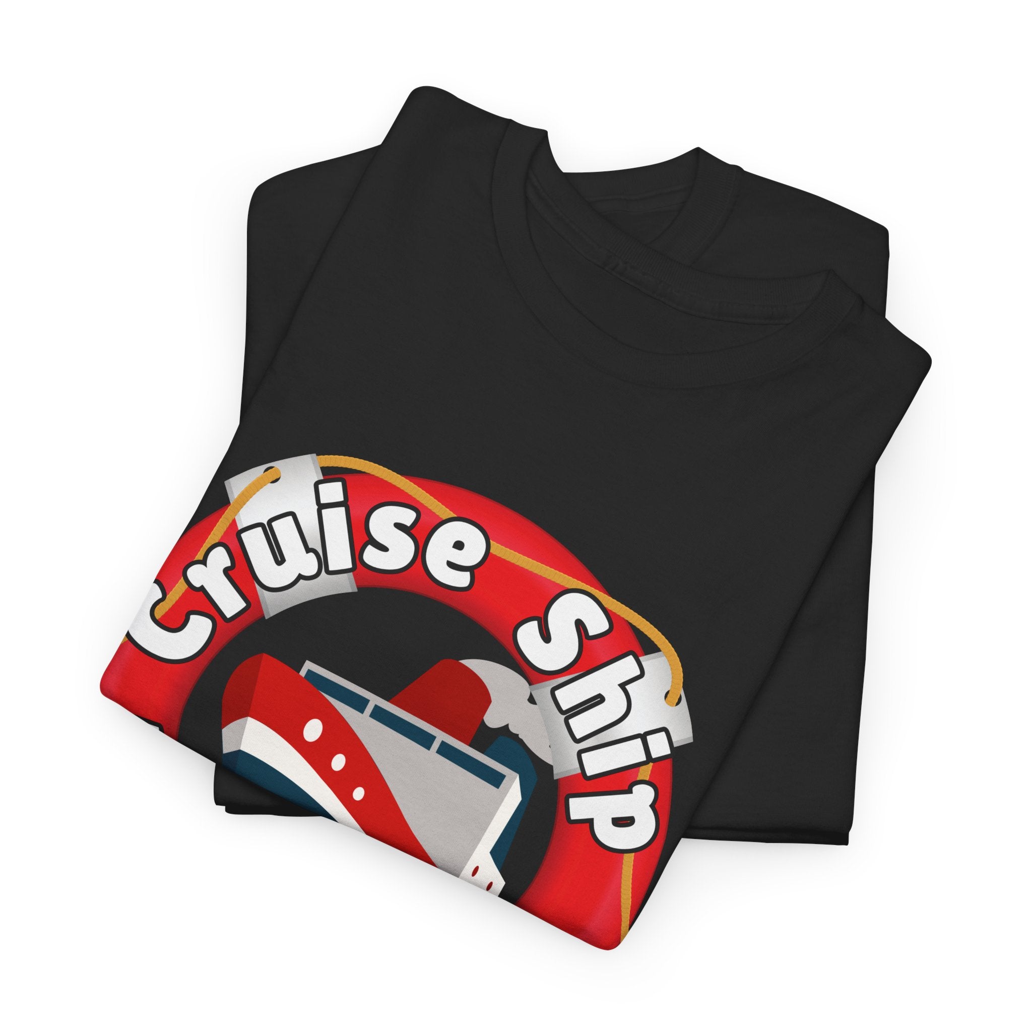 Cruise Ship Anonymous Tee - Fun Unisex Heavy Cotton T-Shirt, Perfect for Travel Lovers, Nautical Adventures, Summer Vacations