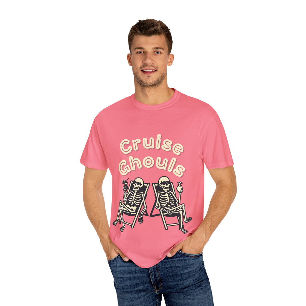 Cruise Ghoul T-Shirt | Chill Skeleton Design | Unisex Gift for Halloween & Summer Vibes, Casual Wear, Beach Tee, Festival Fashion