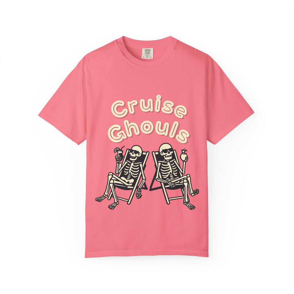 Cruise Ghoul T-Shirt | Chill Skeleton Design | Unisex Gift for Halloween & Summer Vibes, Casual Wear, Beach Tee, Festival Fashion